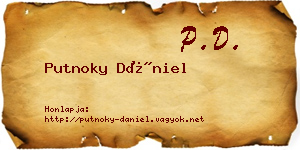 Putnoky Dániel névjegykártya